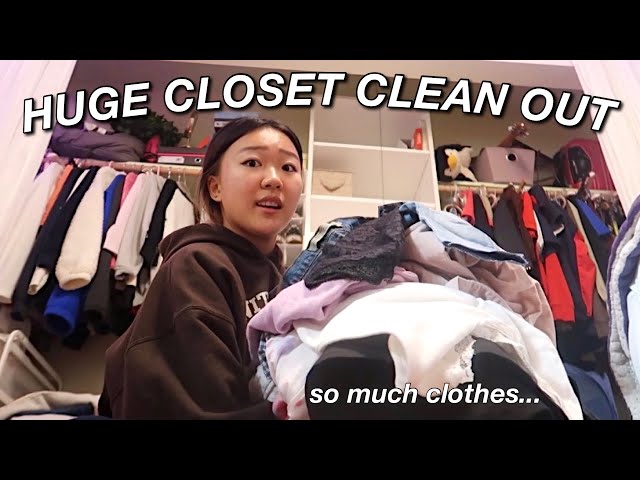 EXTREME closet clean out 2021 *declutter and clean with me*