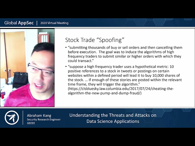 Understanding the Threats and Attacks on Data Science Applications and Models   Abraham Kang