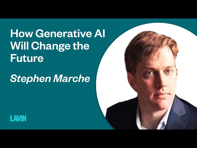 How Generative AI Will Change the Future | Stephen Marche