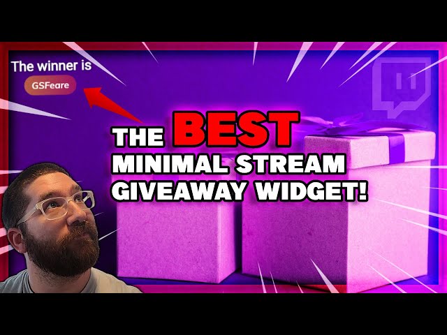 The Best and Easiest Minimal Twitch Giveaway Widget Available!