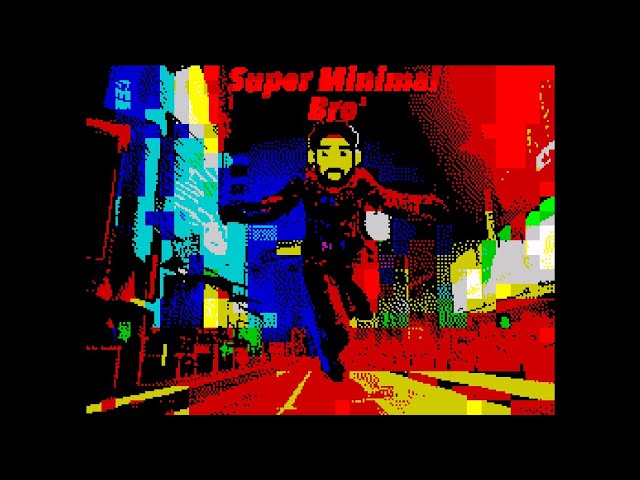 SUPER MINIMAL BRO' (2024) Walkthrough, ZX Spectrum