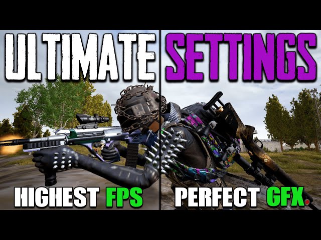 ULTIMATE PUBG SETTINGS GUIDE 2022 | HIGHEST FPS BEST GRAPHICS | FULL COMPARISON | PUBG FREE TO PLAY