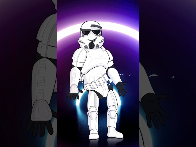 Dancing Stormtrooper Cartoon #starwars #stormtrooper #comedy
