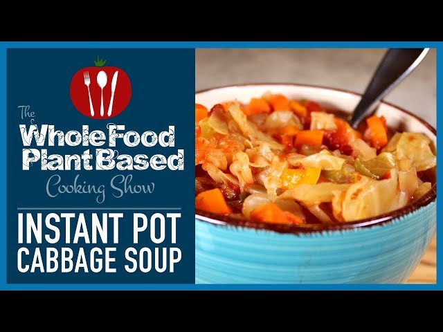 Plant Based Vegan Instant Pot Cabbage Soup for Weight Loss