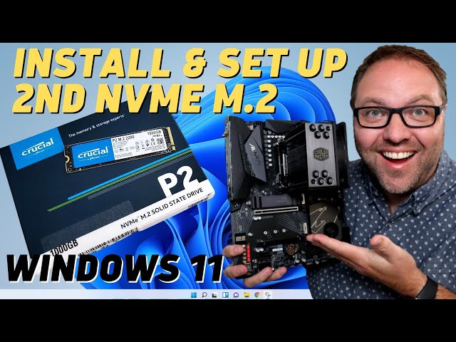 How to Install & Set Up a Second NVMe M.2 SSD - Windows 11