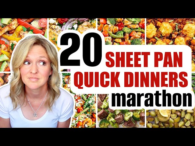21 Cheap & EASY Sheet Pan Dinners | ONE PAN MEALS MARATHON