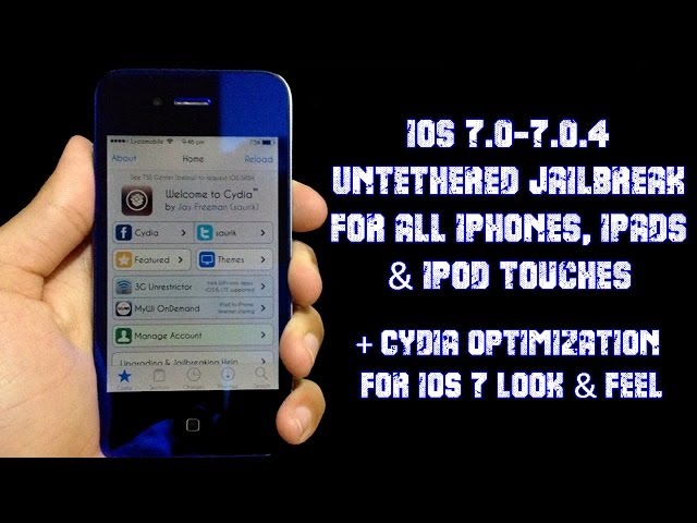iOS 7.0-7.0.4 Untethered Jailbreak Tutorial + Cydia Optimization For iOS 7 & A7 Devices!