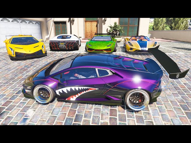 GTA 5: Stealing Gang's Cars with Franklin (GTA 5 Rare Expensive Cars)