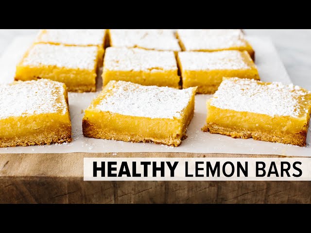LEMON BARS | easy, healthy, gluten-free lemon bars