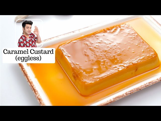 Eggless Caramel Pudding- ONLY 4 Ingredients | No Condensed Milk | NO Oven | Christmas Recipe