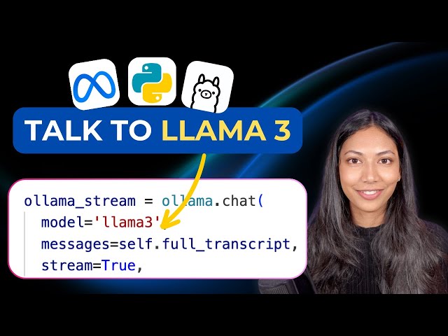 Build A Talking AI with LLAMA 3 (Python tutorial)