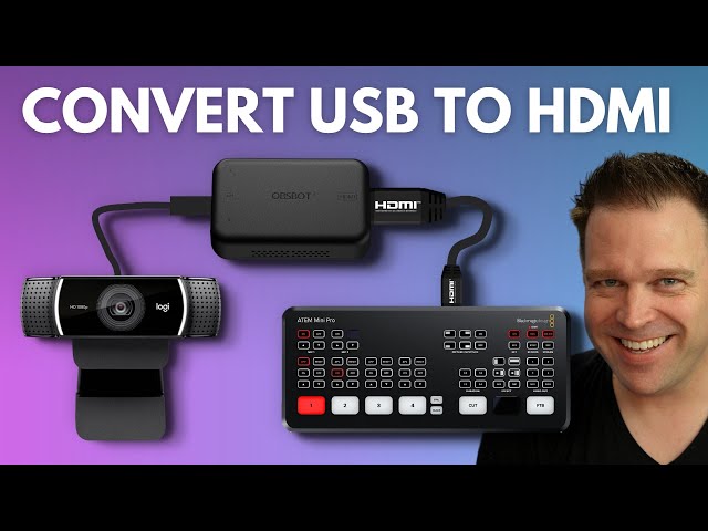 Convert USB webcams into HDMI for an ATEM | OBSBOT UVC to HDMI Adapter
