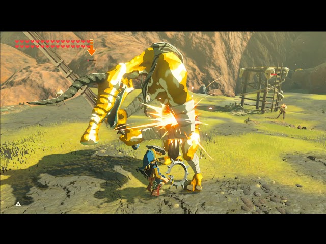 Zelda BotW - No Damage Relics of the Past mod Trilby Valley camp 1 of 3