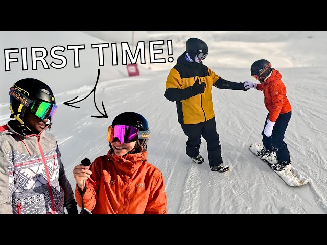 First Days Snowboard Progression (REAL BEGINNERS) + Giveaway