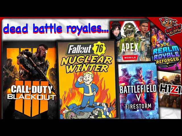dead battle royale games that failed..