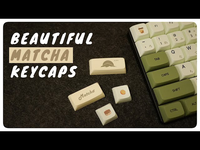 Matcha Keycaps - BEAUTIFUL keycap set unboxing and first look. Does it fit your keyboard?