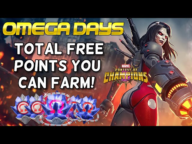Total Free Points You Can Farm and Further Invest in Omega Days Event | Marvel Contest of Champions