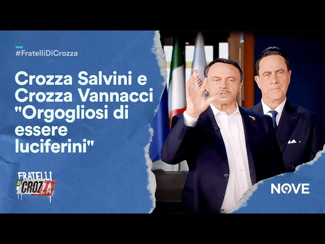 Crozza Salvini e Crozza Vannacci "Orgogliosi di essere luciferini" | Fratelli di Crozza