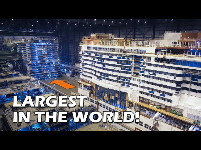 How to build a GIANT LNG-POWERED CRUISE SHIP - AIDAcosma - CINEMATIC TIMELAPSE 4K