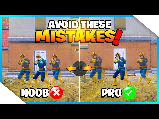 AVOID THESE MISTAKES THAT MAKES YOU NOOB IN PUBG/BGMI | GUIDE/TUTORIAL