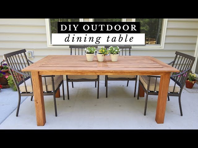 Easy DIY Outdoor Table - Budget Friendly and Beautiful!