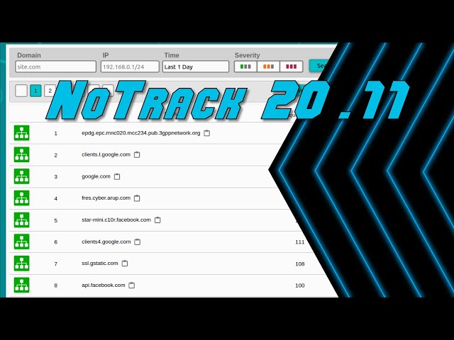 NoTrack 20.11 Released - New Blocklists Added