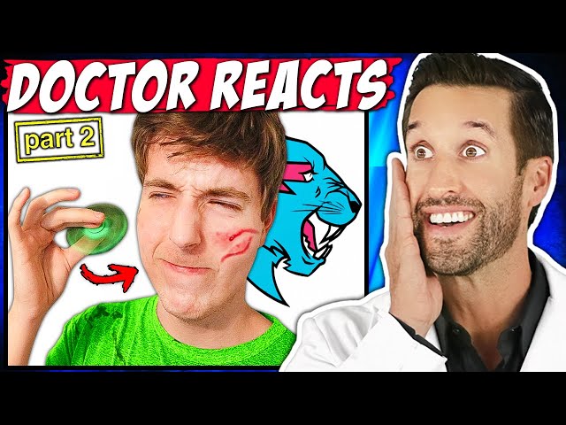 ER Doctor REACTS to DUMBEST YouTuber Injuries (PART 2)