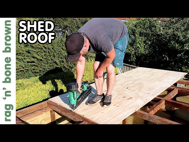 Making The Shed Roof (PART 5 SHED BUILD PROJECT)