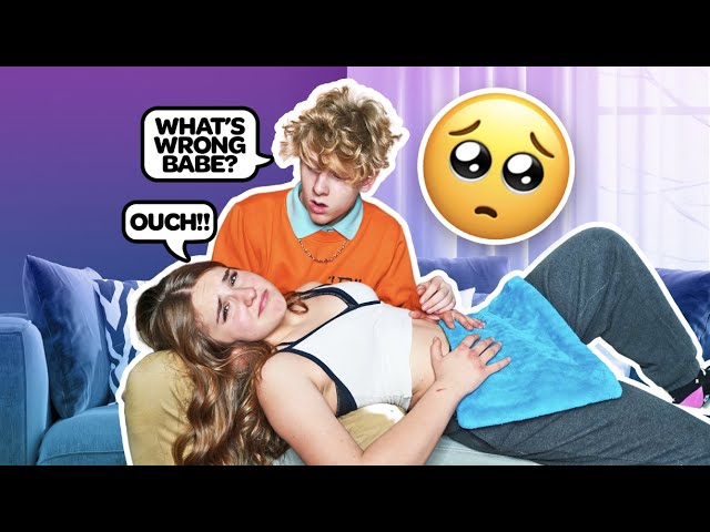 Having BAD Cramps To See How My BOYFRIEND Reacts **Cute Reaction**| Piper Rockelle