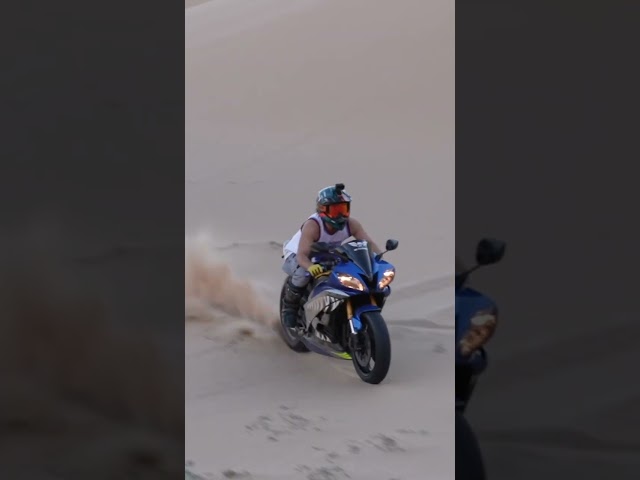 Crotch Rocket in the Sand Dunes!