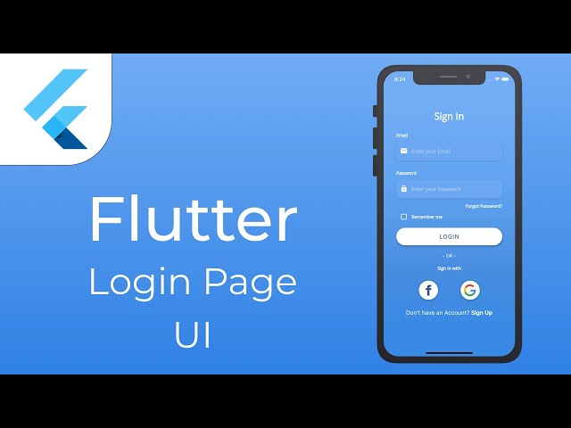 Flutter Login Page UI | Speed Code