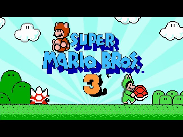 Super Mario Bros 3 NES  - 2 Players Co-op Mash-up! All Costumes. [TAS]