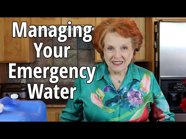 Managing Your Emergency Water