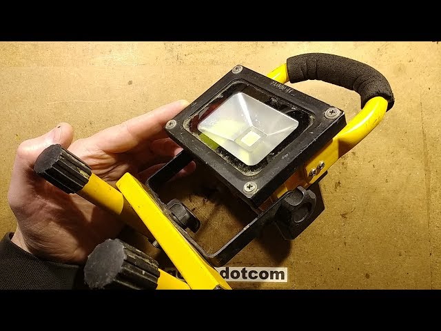 Inside a proper (Utility company) LED work light.