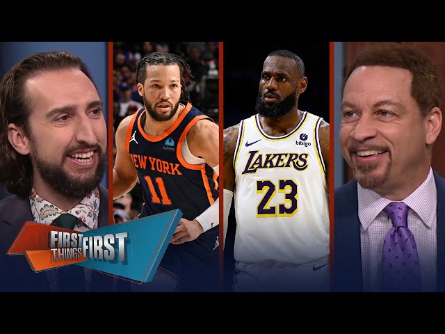 Knicks defeat Sixers in Game 4, Embiid upset & LeBron, Lakers avoid sweep | NBA | FIRST THINGS FIRST
