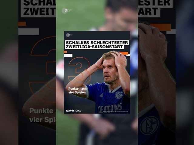 So schlecht startete Schalke im Unterhaus noch nie 😳 | sportstudio | #shorts