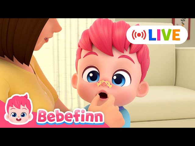 LIVE 🔴 Bebefinn Top Songs for Kids | Good Morning Song, Baby Shark, Boo Boo +more