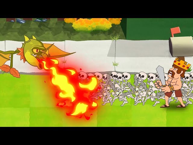 Plants Vs Zombies GW Animation - Episode 14 - Snapdragon vs Transparent (Clash Of Clans)