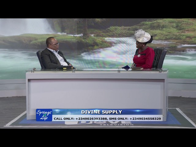 SPRINGS OF LIFE || DIVINE SUPPLY || 29/03/2024.