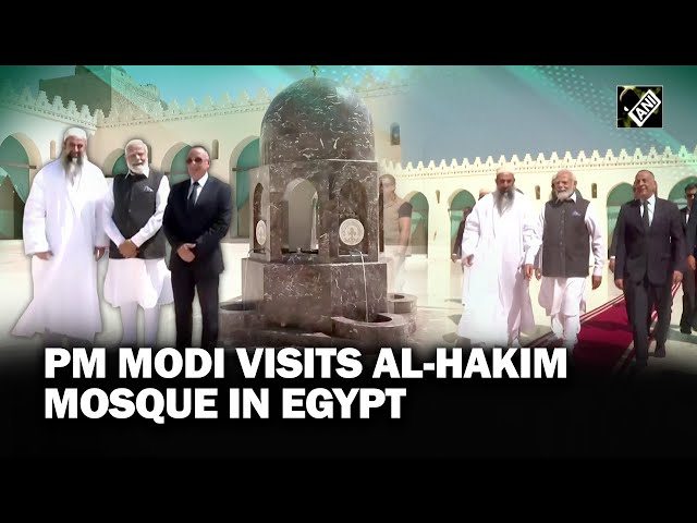 Prime Minister Narendra Modi visits historic 11th century Al-Hakim Mosque in Cairo, Egypt
