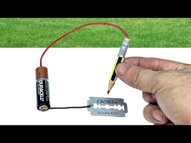 How to make Simple Pencil Welding Machine At home with Blade! Super idea
