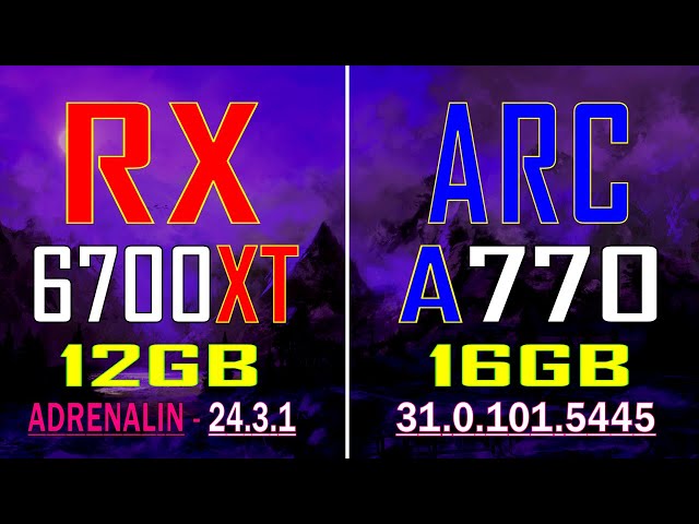 ARC A770 vs RX 6700XT // PC GAMES BENCHMARK TEST ||