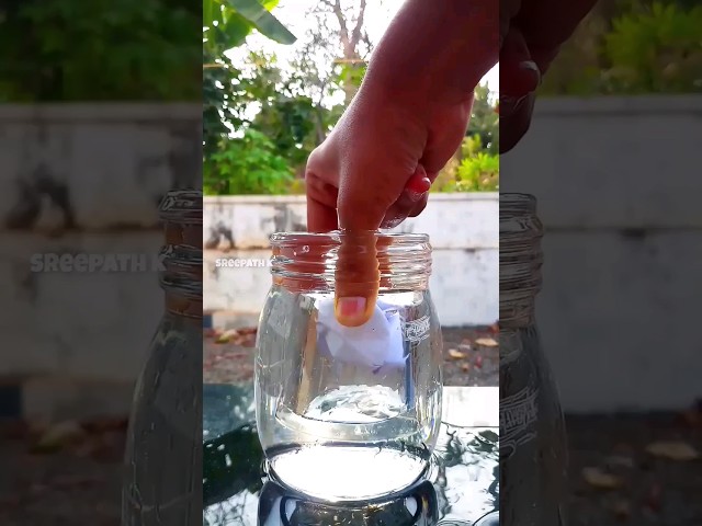 🔥This paper will not get wet😱|easy experiments|science experiments#shorts#trending#viral
