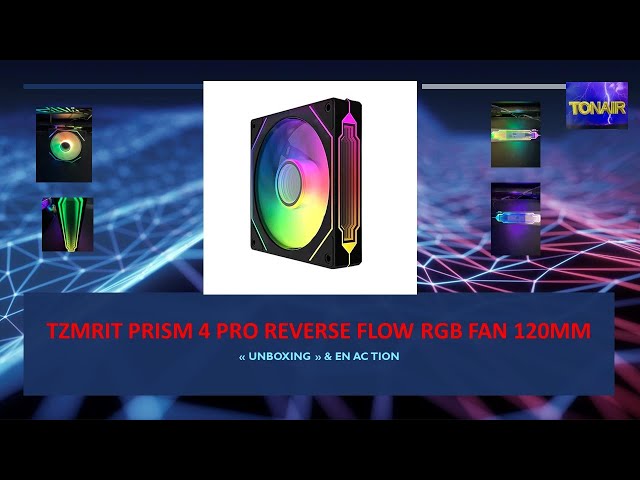 TZMRIT Prism 4 Pro Reverse Flow RGB Fan 120mm