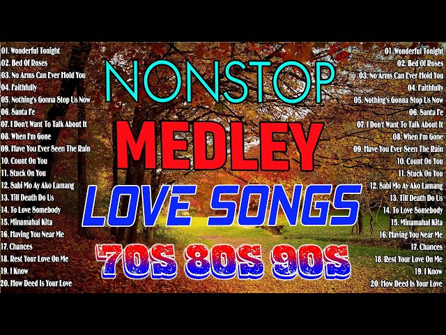 Nonstop Slow Rock Love Songs 80s 90s 💖 Mga Lumang Tugtugin Noong 90🎧🔊slow Rock Medley Collection