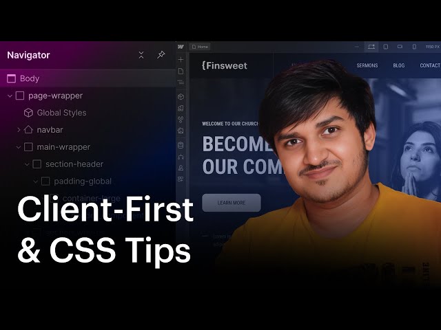 Client-First and CSS Tips and Tricks with Harshit Agrawal