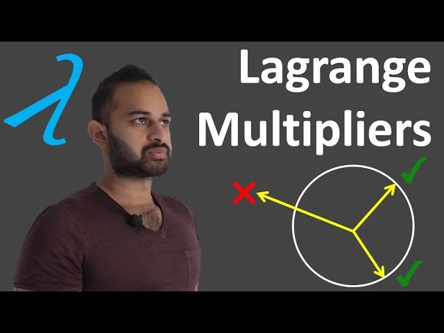 Lagrange Multipliers : Data Science Basics