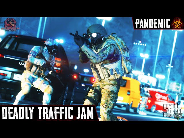 Deadly Traffic Jam | PANDEMIC | Part 7 | Zombie Movie Machinima | GTA 5