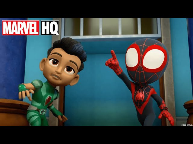 Meet Spidey and His Amazing Friends S2 Short #4 | A Dino Mite Friend | @Disney Junior @Marvel HQ
