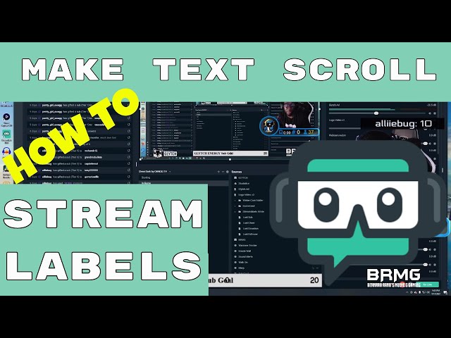 How to Make Stream Labels Text Scroll in Streamlabs OBS